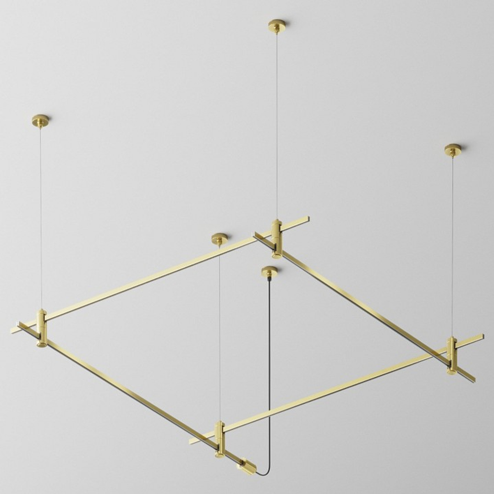 Трек подвесной Maytoni Technical Готовая конструкция TFC-Flar-H08-BS