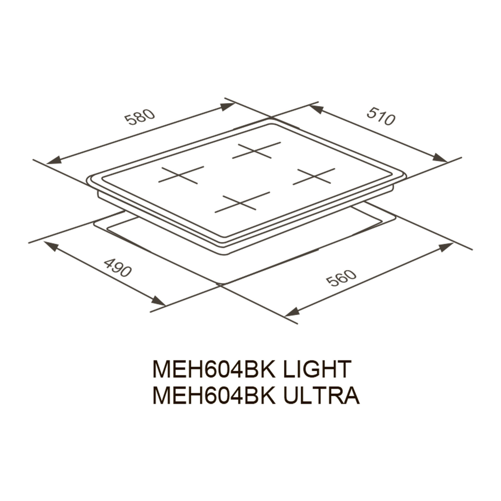 Электрическая варочная панель Meferi MEH604BK LIGHT фото 27