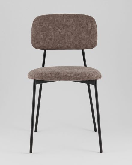 Стул Chao коричневый черные ножки