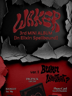 Альбом WAKER - IN ELIXIR: SPELLBOUND 3rd Mini Album RANDOM Version
