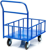 Тележка платформенная СТЕЛЛА-ТЕХНИК КПБ-300-150 с бортом, 600х900мм КПБ-300-150-И