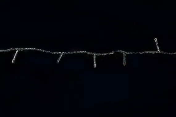 Светодиодная нить 26 м., 220V, 400 теплых белых LED ламп, контроллер, черный провод, Winner Light (ww.01.5B.400-)