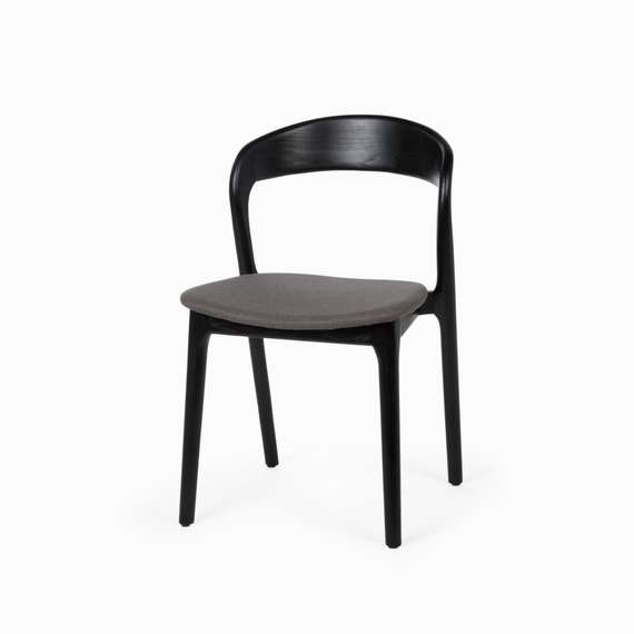 Стул Esse Soft, черный, темно-серая обивка