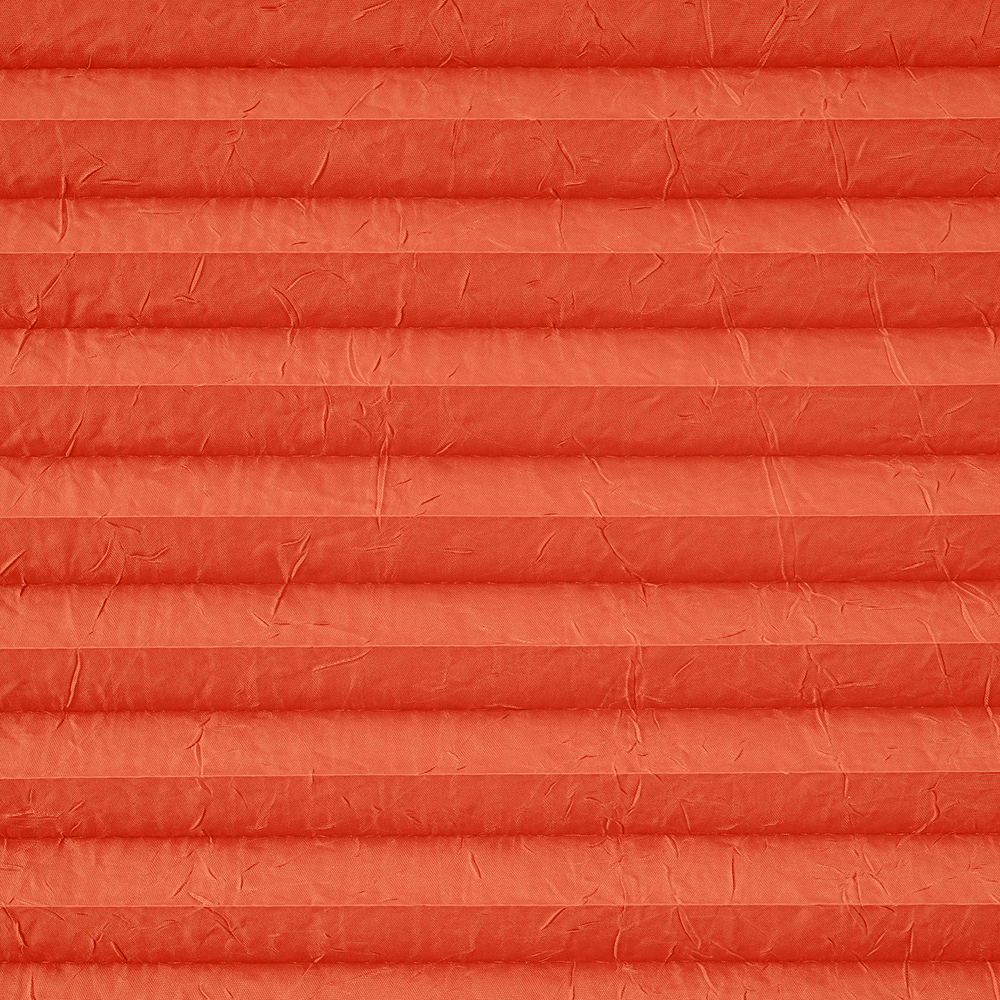 Штора плиссе Стандарт с ручками, ткань Аванти арт. 4078 оранжевый, цвет комплектующих белый, серый, антрацит, черный, коричневый, кремовый и т д