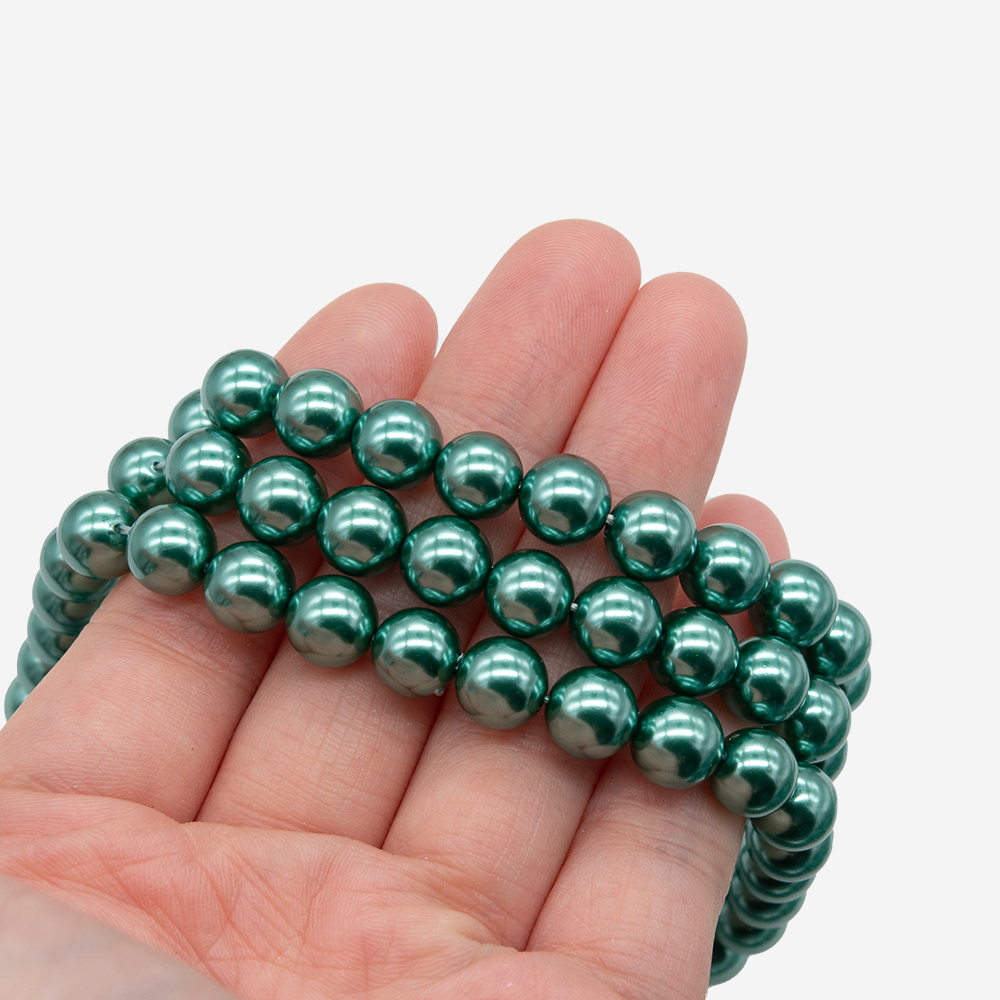 Хрустальный жемчуг, оттенок "Магическая Змея", шар 8,2мм, улучшенное покрытие