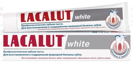Lacalut З/п УАЙТ отбеливающая 75мл 6*24
