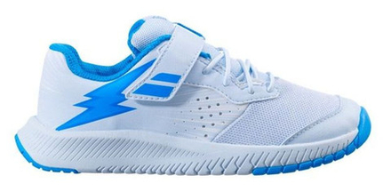 детские Кроссовки теннисные Babolat Pulsion All Court Kid - white/illusion blue