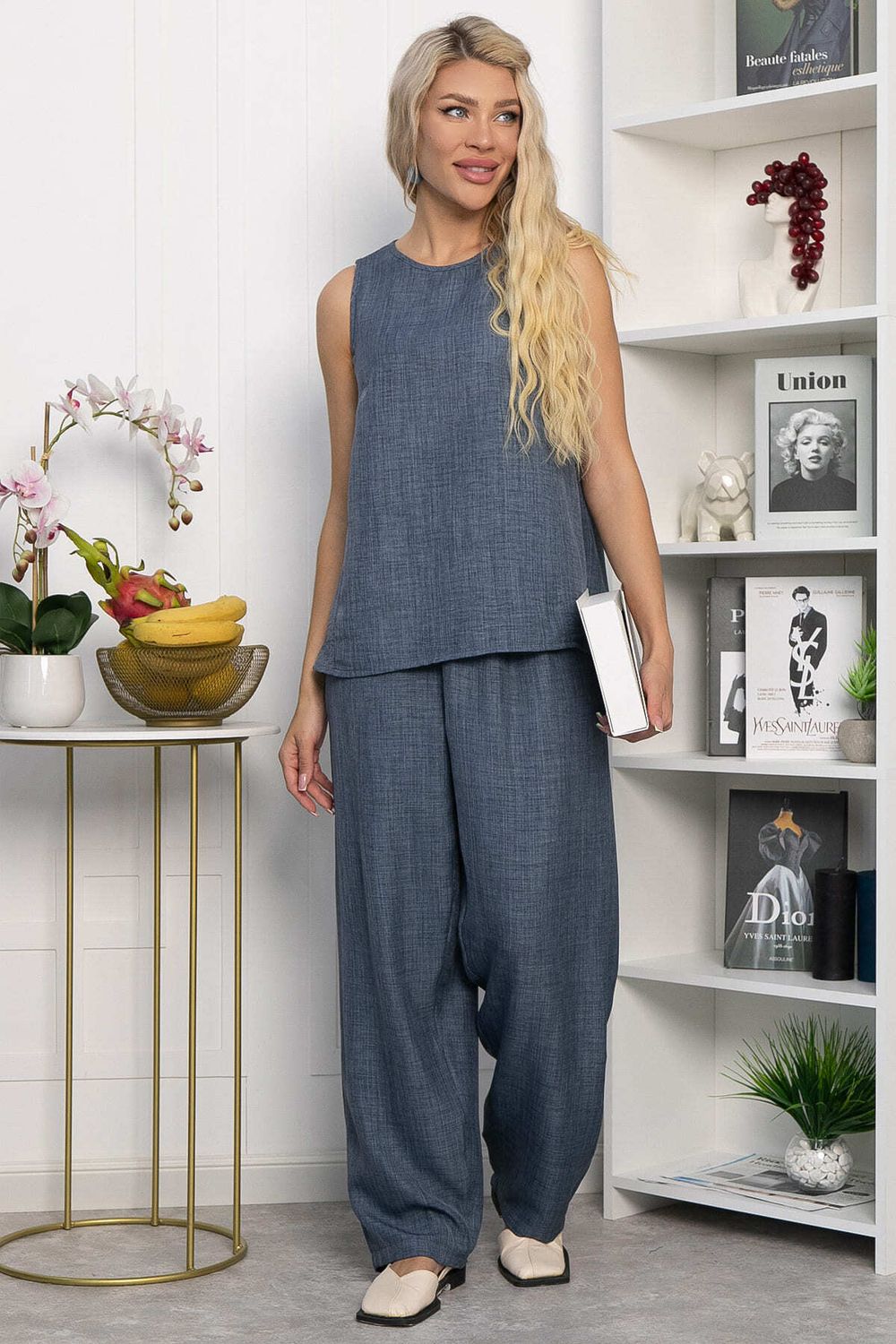 Брюки Роклетт (синие) Б13851-10М LT Collection