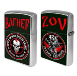 Бензиновая зажигалка ZOV с символикой "Вагнер"*