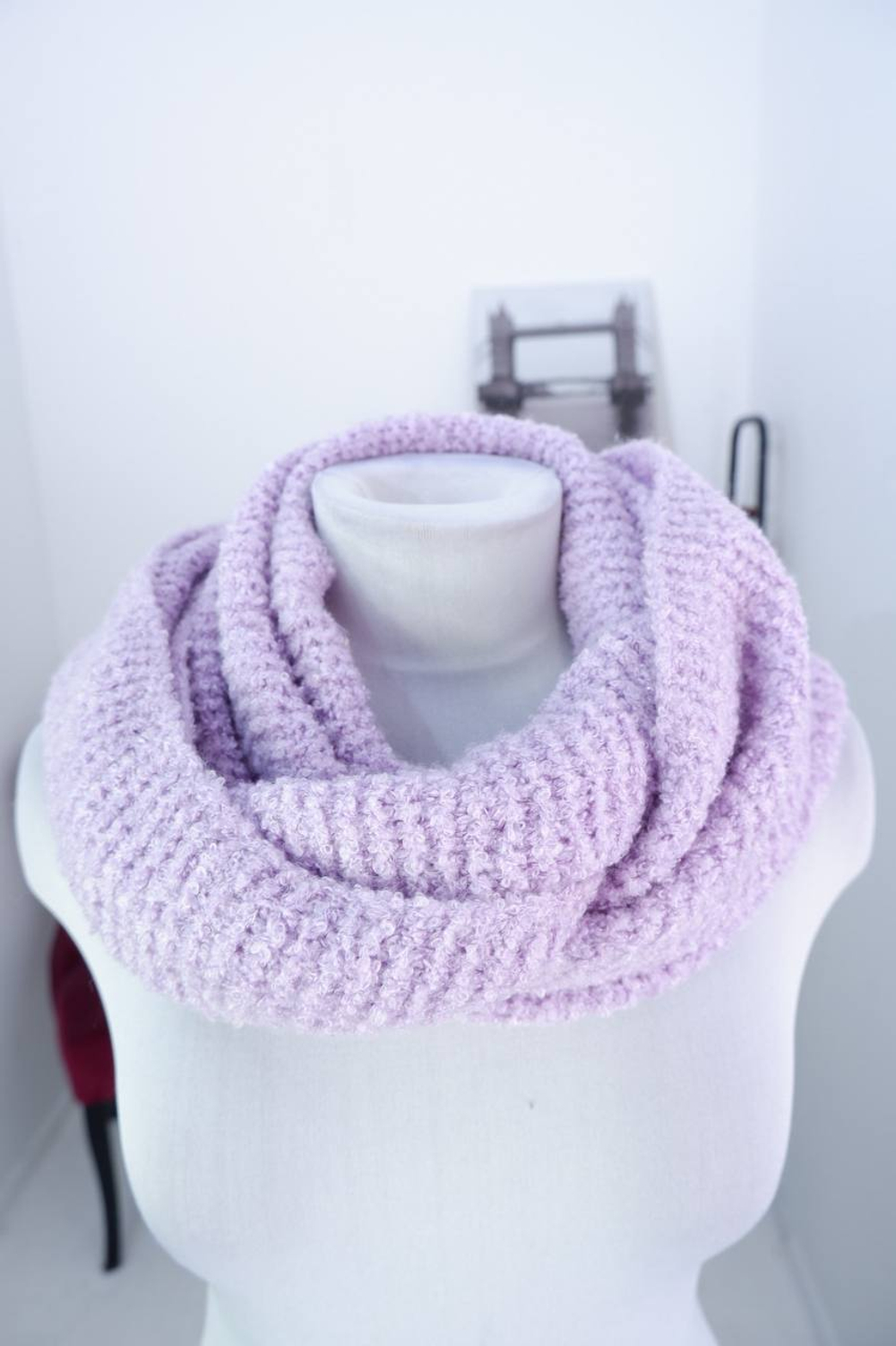 Снуд цвета пыльной розы