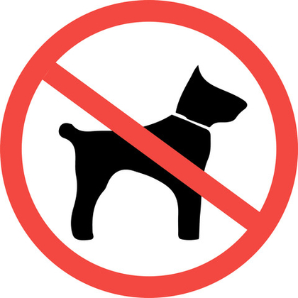 Р14 "Запрещается вход (проход) с животными"