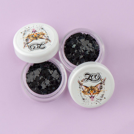 1306 Камифубуки 1 г микс звёздочки-сердечки чёрные