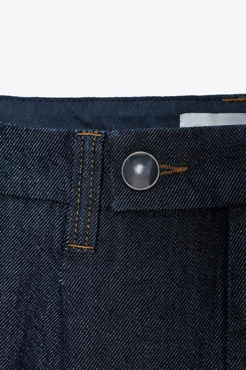 ZARA ДЖИНСЫ Z1975 WIDE LEG СО СРЕДНЕЙ ПОСАДКОЙ, СИНИЙ