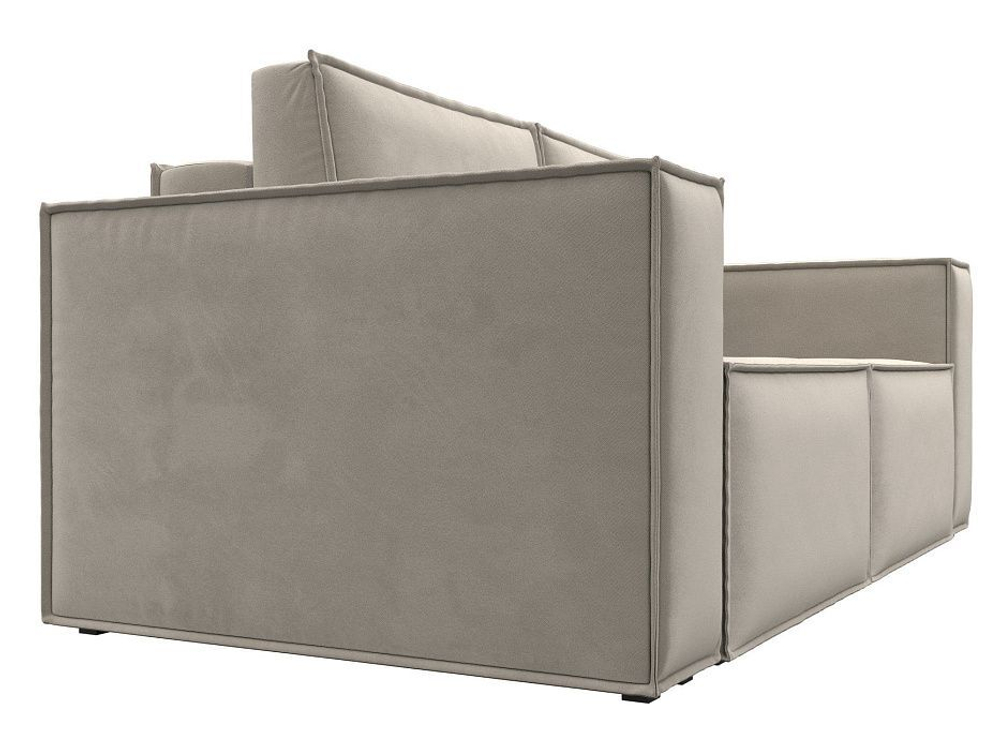 Диван прямой Куба мини, Бежевый, Микровельвет, 121877