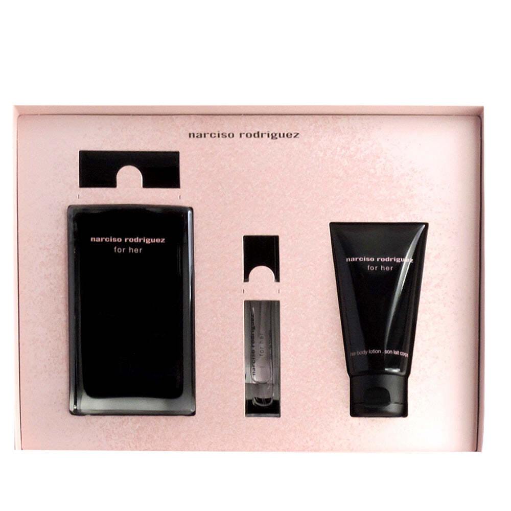 Narciso Rodriguez For Her EDT набор с миниатюрой и молочком для тела