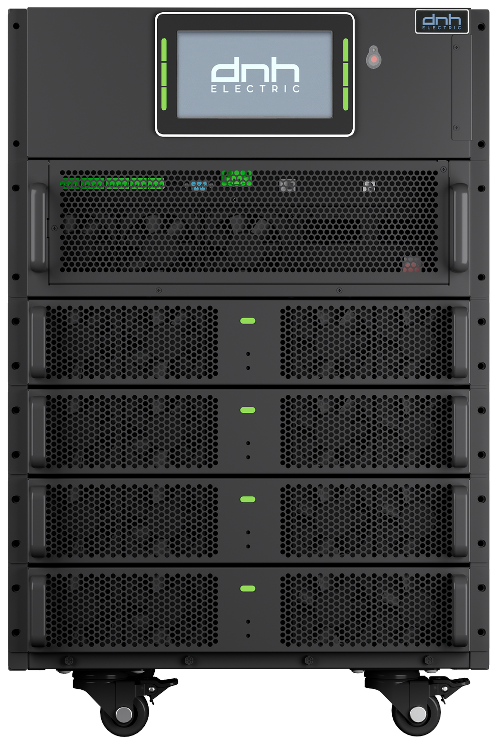 Силовой шкаф модульного ИБП DNH DRM08020, 80 кВА/80 кВт, 3:3ф, Rack Tower, 4 силовых модуля 20 кВА