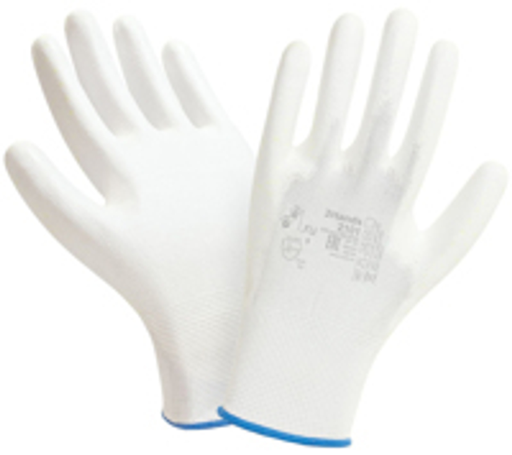 Перчатки Нейлон с полиуретаном 2Hands Air Чёрные и Белые