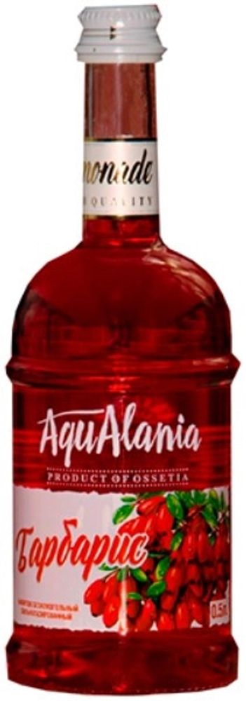 Напиток безалкогольный газированный AquAlania Барбарис 0.5 - стекло