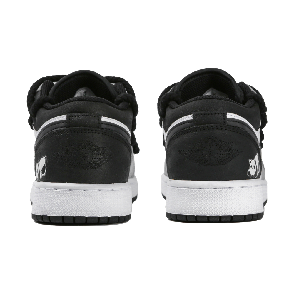 Jordan Air Jordan 1 Low top Vintage Basketball Shoes GS Gray White