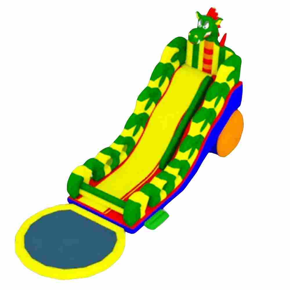 Надувная водная горка с бассейном «Драконий спуск», 17*6*9 м