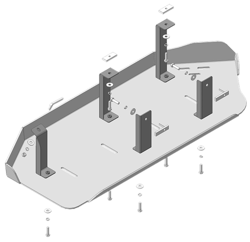 Защита трубок кондиционера (5 мм, алюминий) для Volkswagen Transporter/Caravelle/Multivan T6.1 2020- Motodor.32722