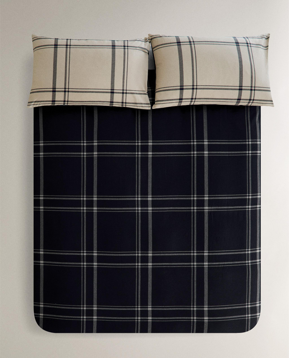Пододеяльник Zara Home, хлопок 100%, в клетку, 9120/088