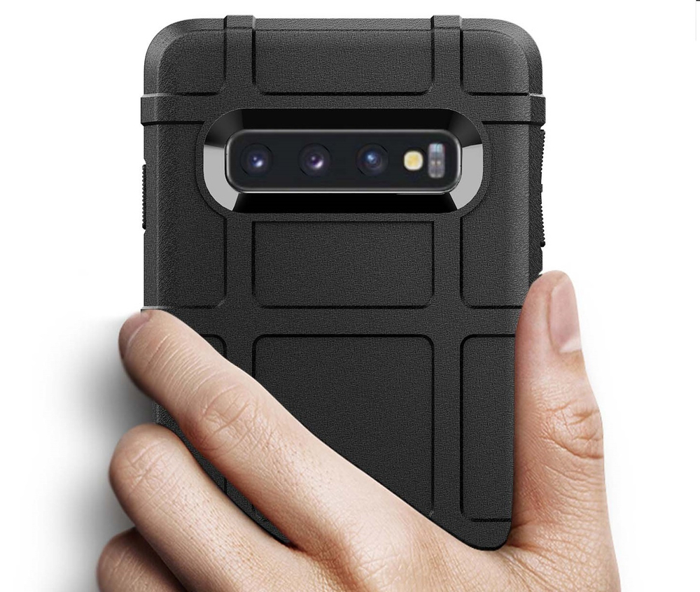 Чехол для Samsung Galaxy S 10 цвет Black (черный), серия Armor от Caseport