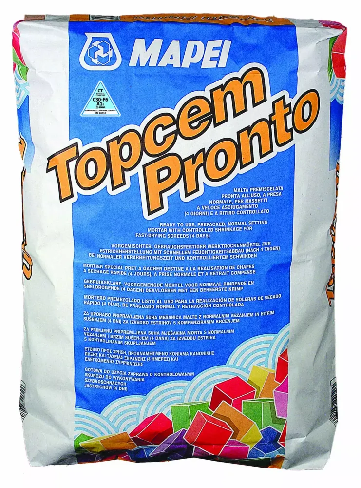 Стяжка быстросохнущая MAPEI TOPCEM PRONTO. 25кг