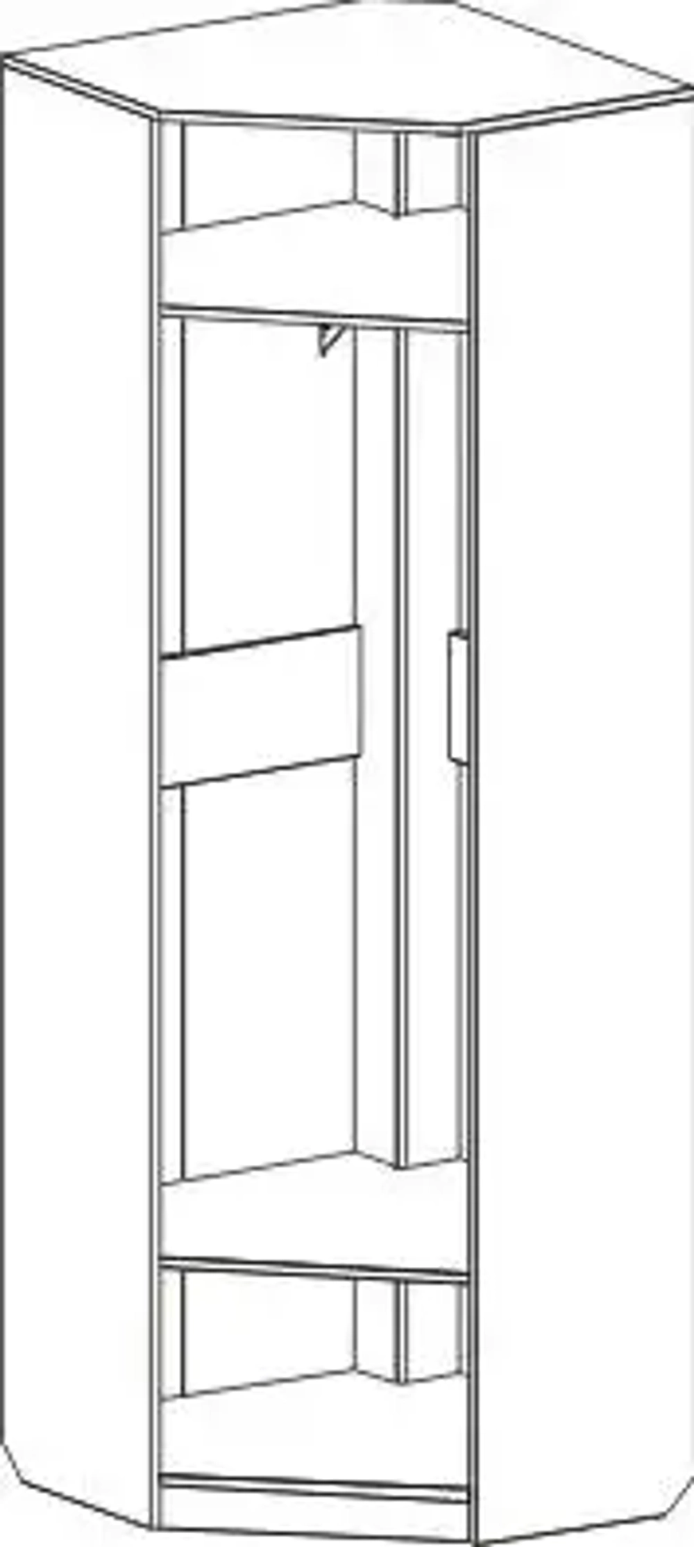 Шкаф угловой "Элана" гостиная