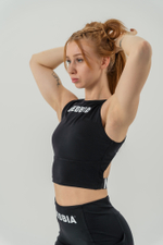 МАЙКА CROPPED TANK TOP GYM THERAPY 618 ЧЕРНАЯ