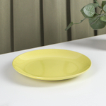 Тарелка керамическая десертная Пастель, d=19 см, цвет жёлтый