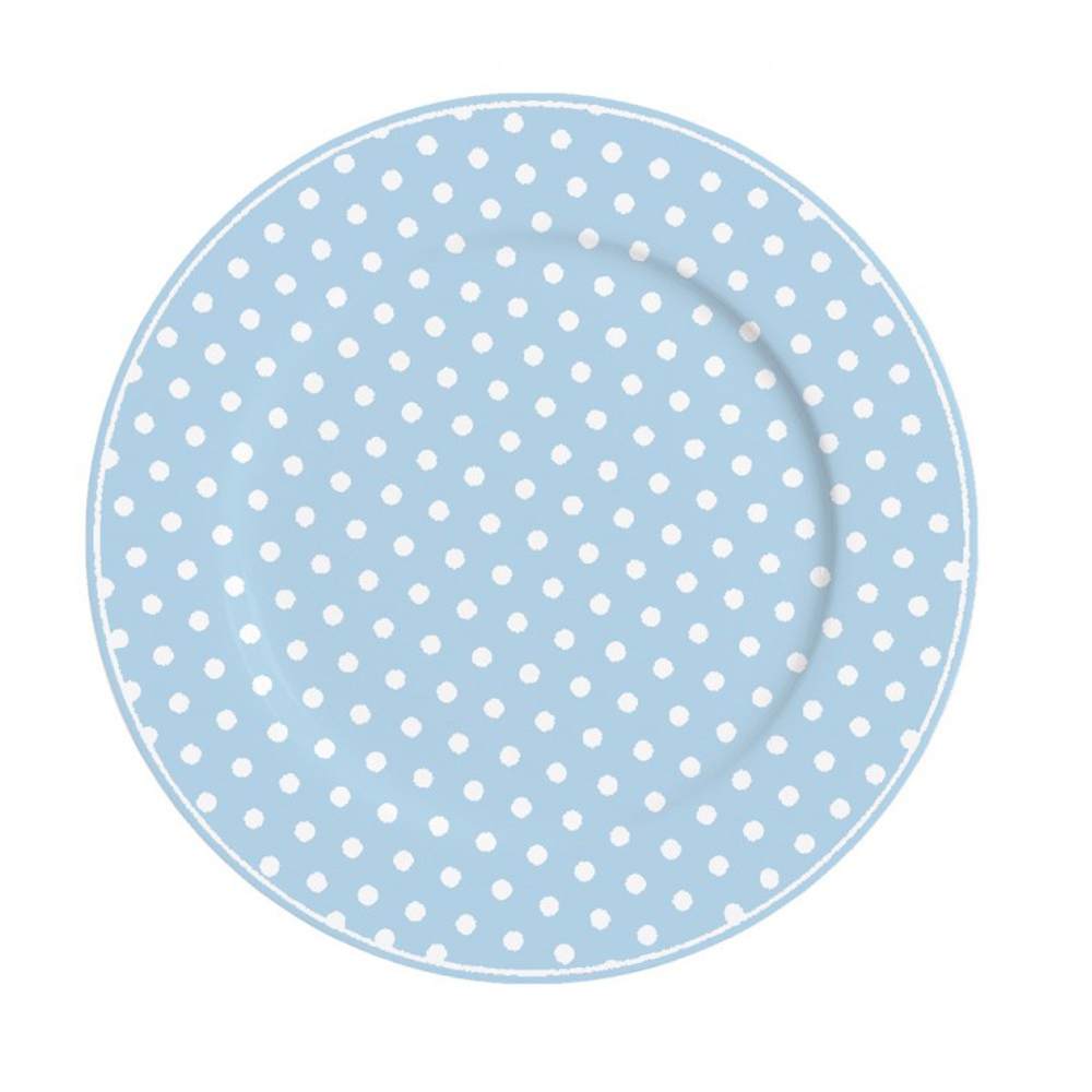 Тарелка Blue with dots, 23 см