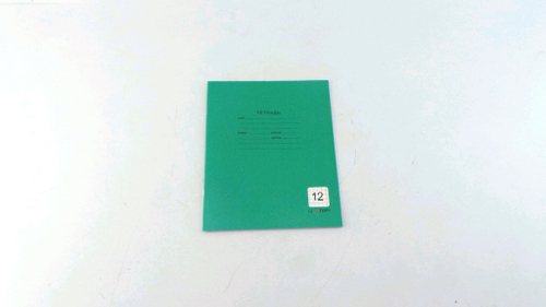 Тетрадь 12 л. клетка Классика ЭКСМО Время знаний зеленая (ТК129462)