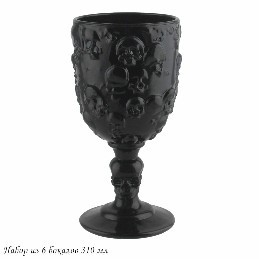 Lenardi 583-010 Набор из 6 бокалов 310 мл дизайн "Череп" в под.уп.(х4)Стекло