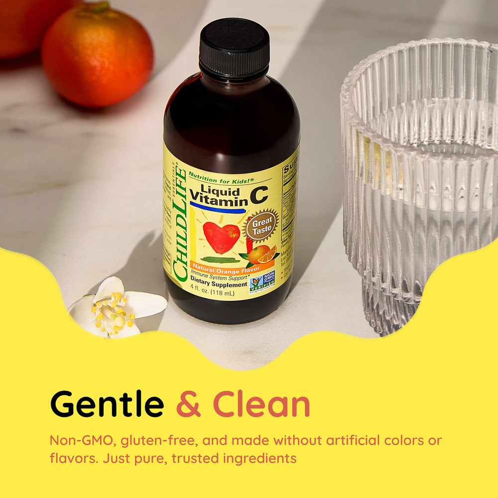 ChildLife Essentials, жидкая добавка с витамином C, натуральный апельсин, 118 мл (4 жидк. унции)