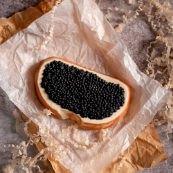 Бутерброд с черной икрой из мыла ручной работы