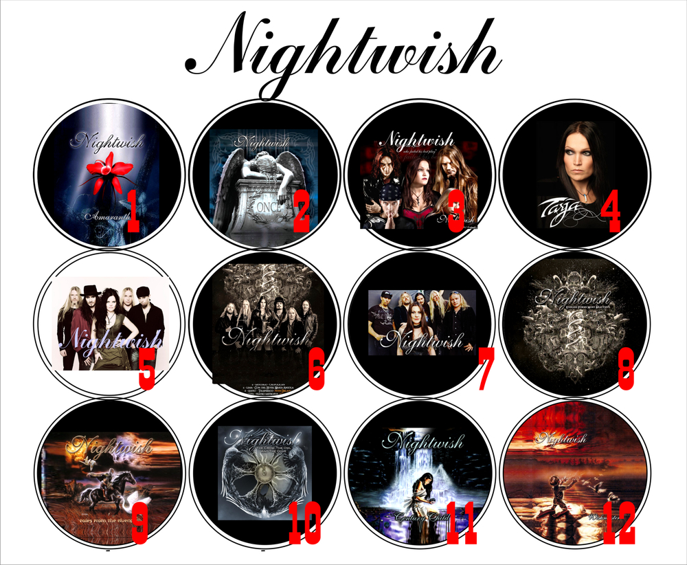 Значок Nightwish 36 mm ( в ассортименте )