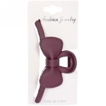 Заколка-краб для волос на блистере «Style Matte», бантик, микс 6 цветов, 11см