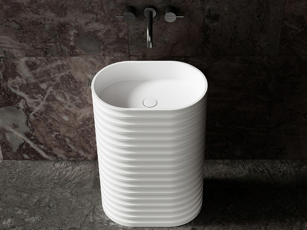 Раковина Abber Stein 58 AS2550 Белая матовая