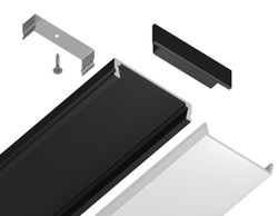 Ambrella Алюминиевый профиль накладной 23.8*6 для светодиодной ленты до 20мм Alum Profile GP1800BK