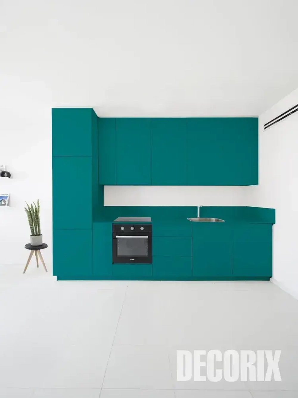 Краска бирюзовая в баллончике глянцевая акриловая DECORIX - "Морская волна" эмаль аэрозольная для любых поверхностей 520 мл