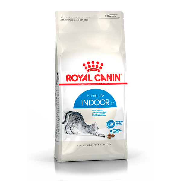 Роял Канин Индор 200 г Royal Canin Indoor 27 для взрослых кошек, живущих в помещении