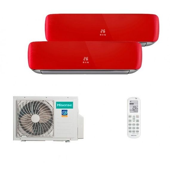 Мульти сплит-система Hisense на 2 комнаты (25+35 кв.м.) Red