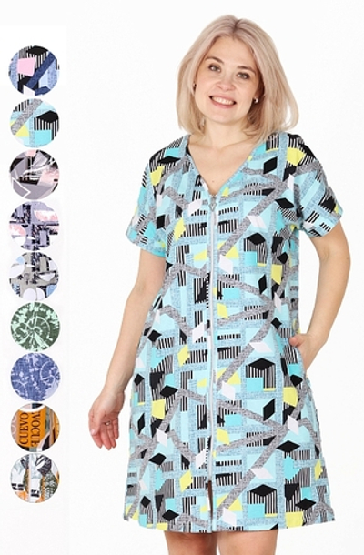 Халат женский "Этника К.П" Х-431 молния (149)