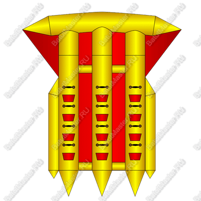 Тройной водный банан, мест для посадки 12, без усиления