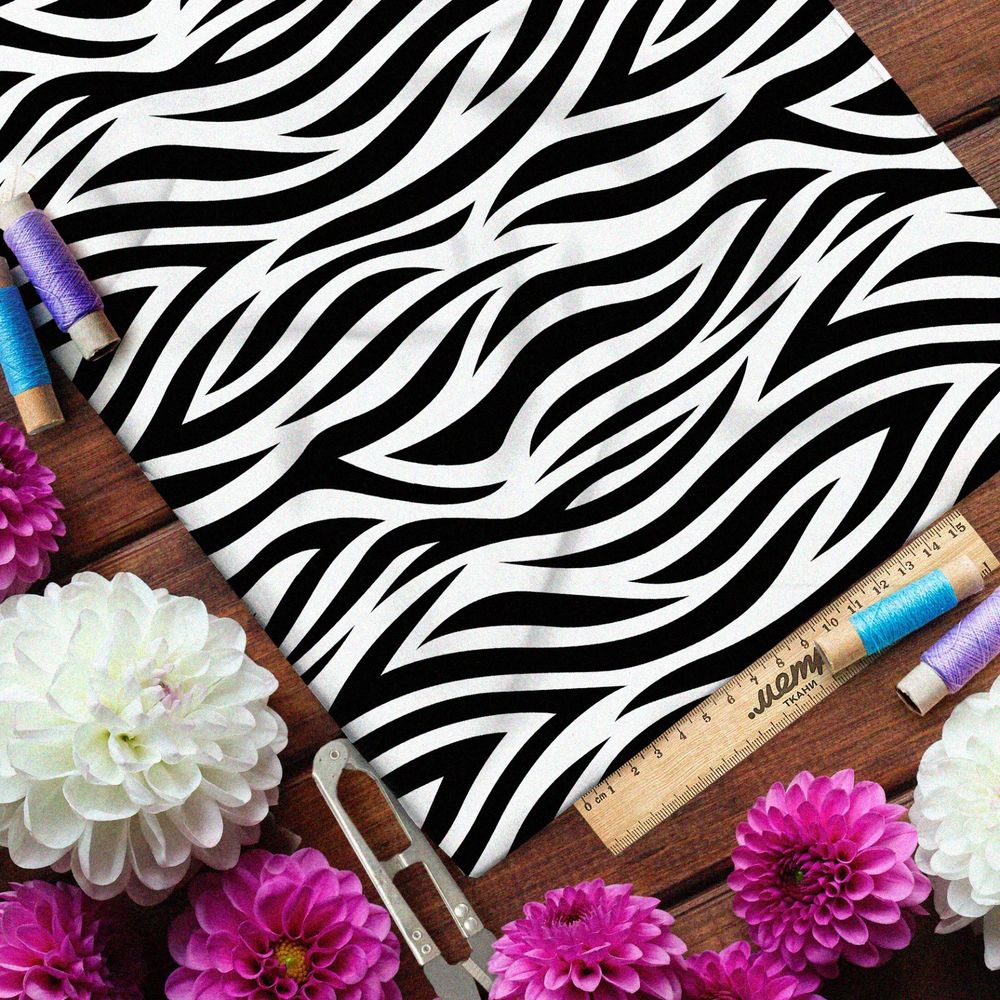 Ткань барби пламенная зебра