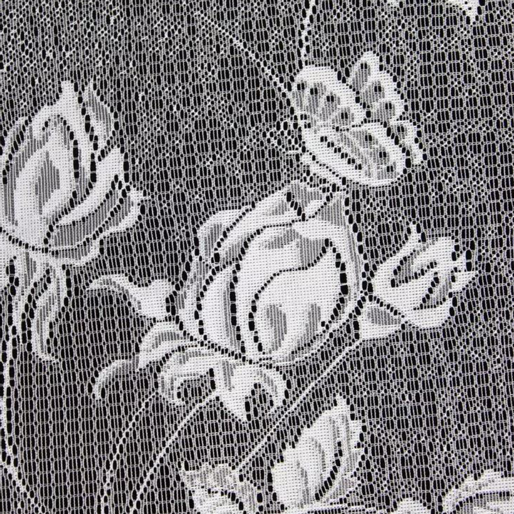 Полотно жаккардовое рис. 2-10-57,  ширина 3.3м, цвет белый, Россия.