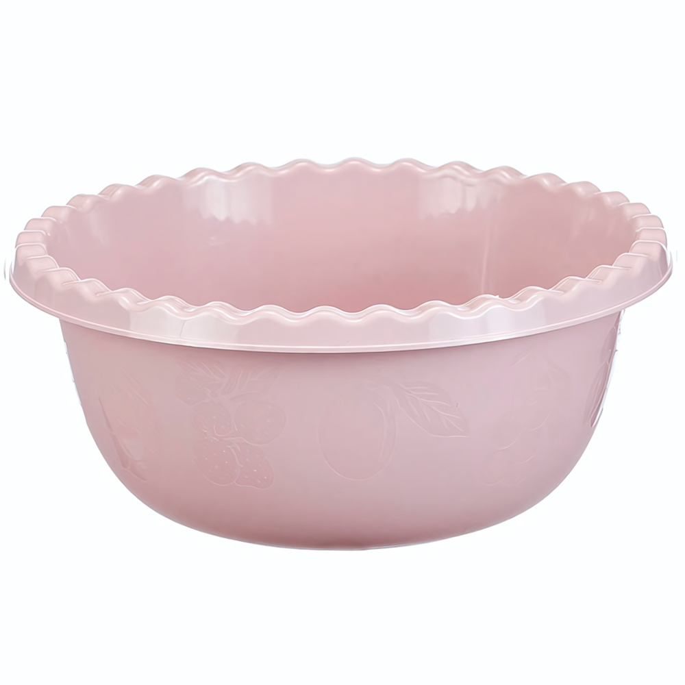 Миска 8л круглая, чайная роза