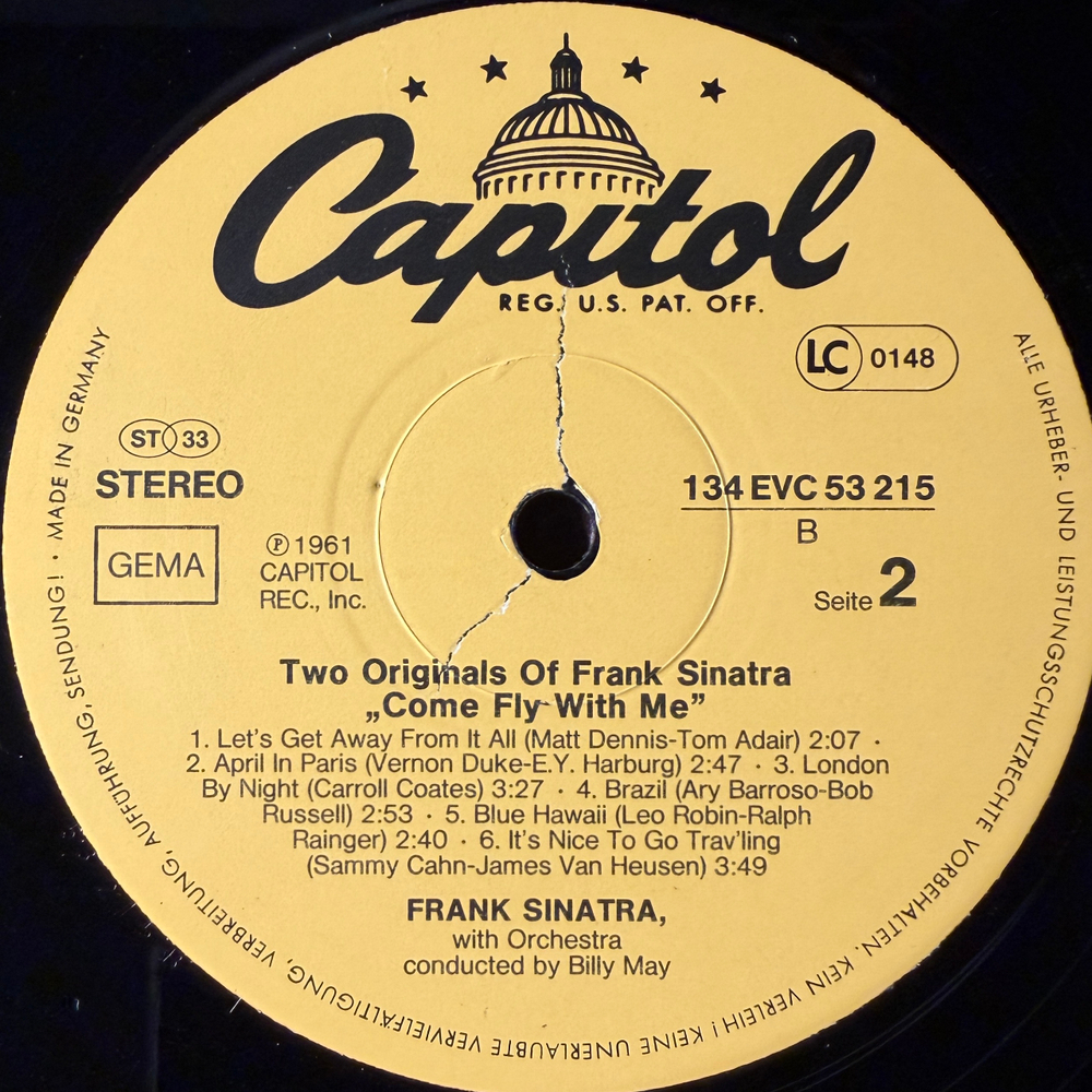 Frank Sinatra ‎– Come Fly With Me - Come Dance With Me 2LP (Германия)