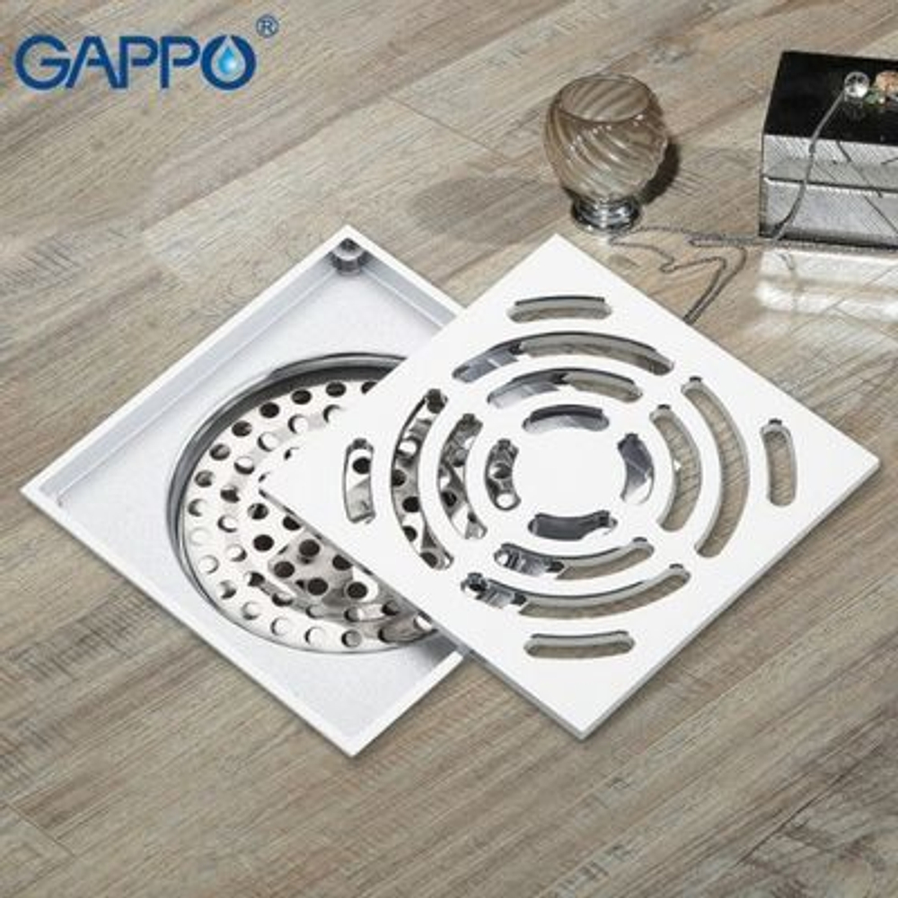 Трап душевой GAPPO хром 100*100мм G81052